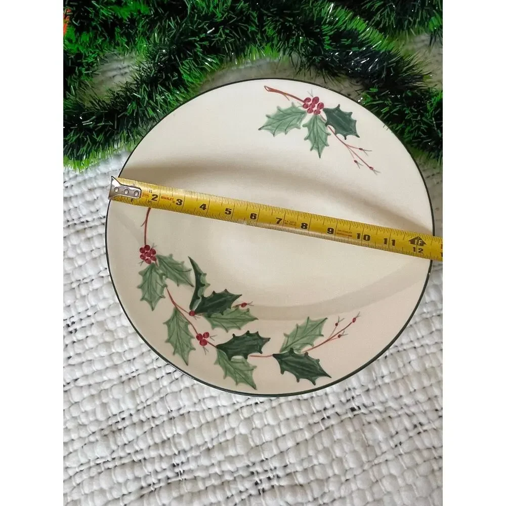 Casual Collection Holiday Holly Platter